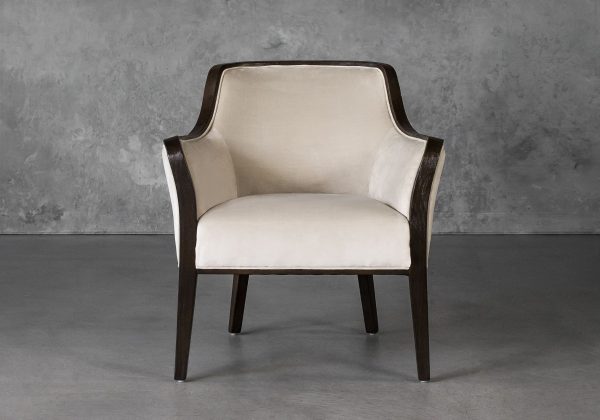 Audrey Chair in Beige (C686) Fabric, Front