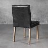 Columbia Dining Chair in Black Vinyl, Back