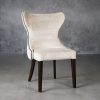 Darcy Dining Chair in Beige Fabric (C686), Angle
