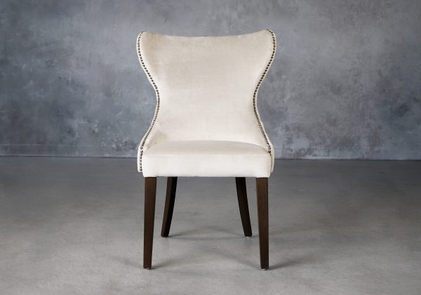 Darcy Dining Chair in Beige Fabric (C686), Front