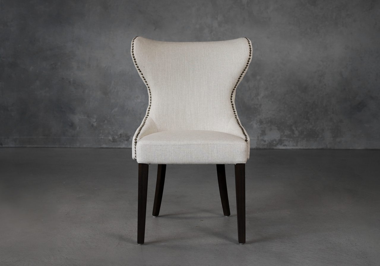 Darcy Dining Chair in Linen Fabric (CW018), Front