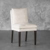 Derek Dining Chair in Linen, Angle