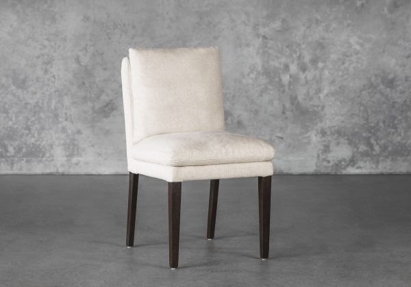 Derek Dining Chair in Linen, Angle