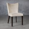 Greg Dining Chair in Beige (C686) Fabric and Nutmeg Legs, Angle
