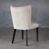 Greg Dining Chair in Beige (C686) Fabric and Nutmeg Legs, Back