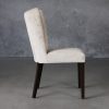Greg Dining Chair in Beige (C686) Fabric and Nutmeg Legs, Side