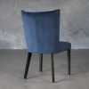 Greg Dining Chair in Teal (C758) Fabric and Nutmeg Legs, Back