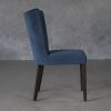 Greg Dining Chair in Teal (C758) Fabric and Nutmeg Legs, Side