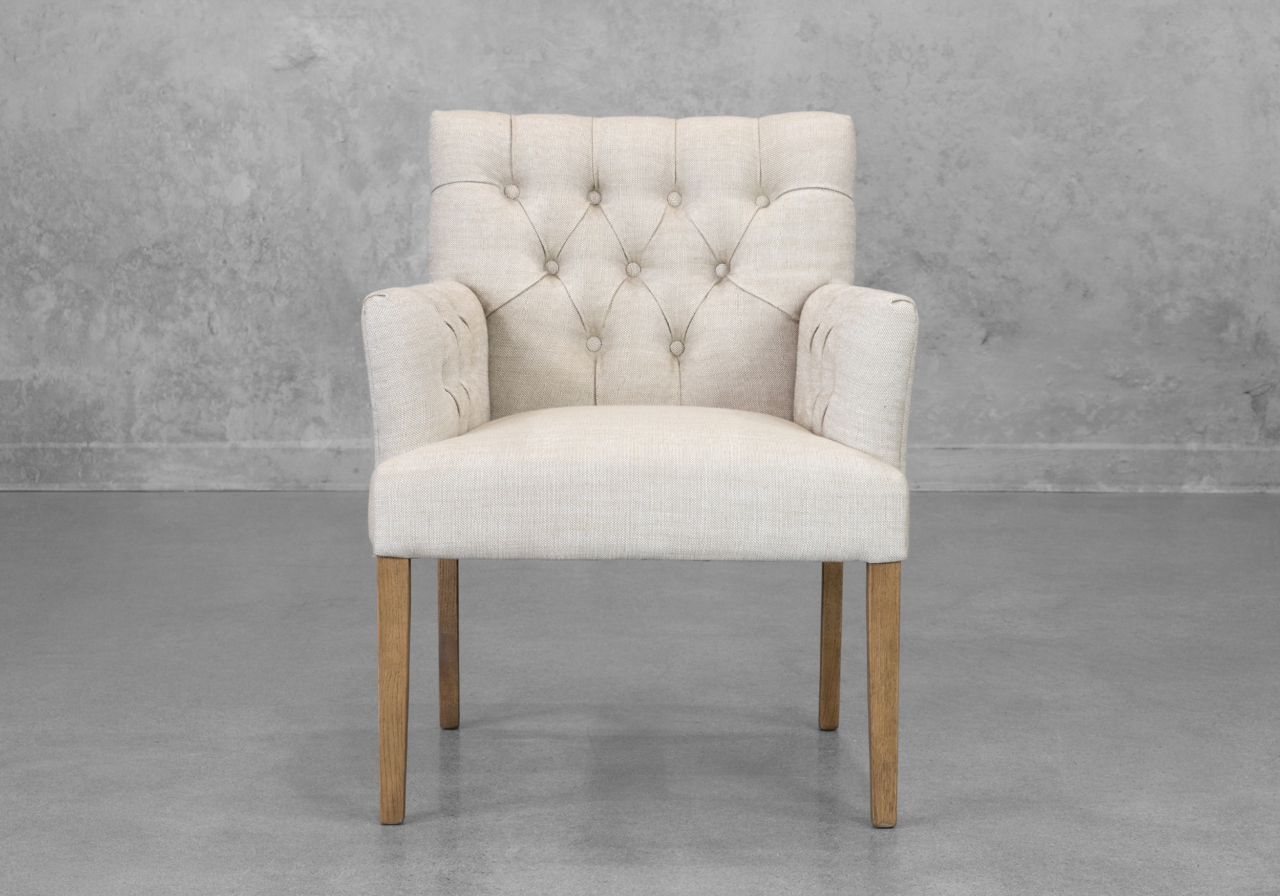 Jeanette Chair in Cream - Front Jeanette Chair in Cream - Front