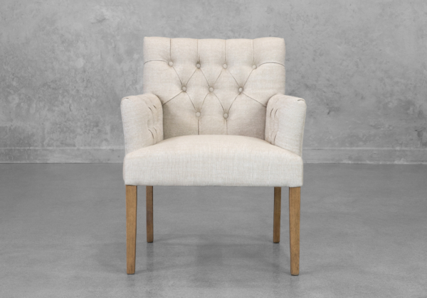 Jeanette Chair in Cream - Front