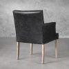 Leaf Dining Chair in Black Vinyl, Back