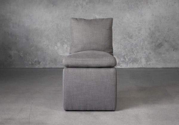 Prague Dining Chair in Smoke (B1222) Fabric, Front