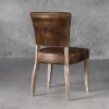 Sio Dining Chair in Brown (P438) Leather, Back