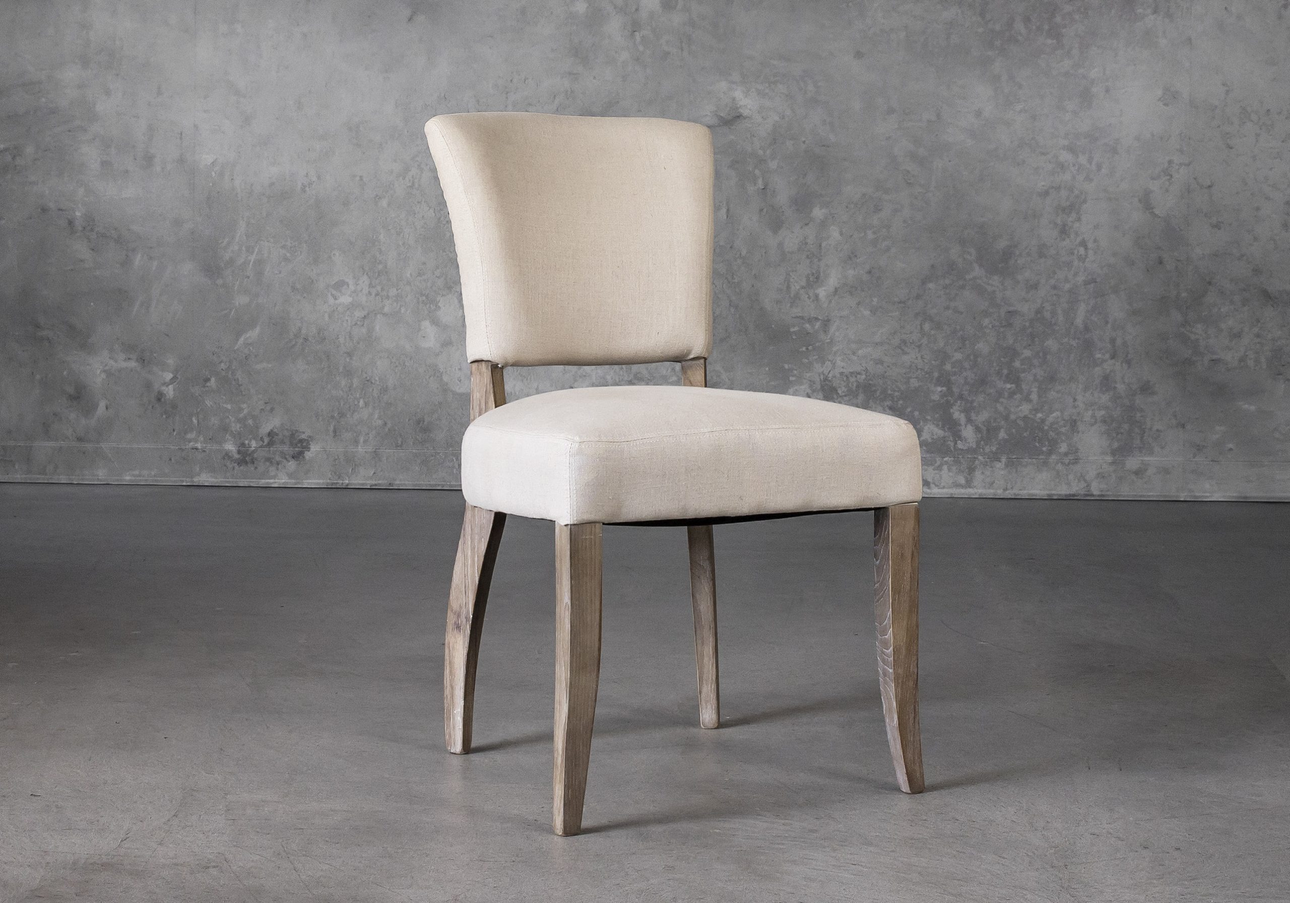 Sio Dining Chair Cream P810 Fabric Angle