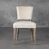 Sio Dining Chair in Cream (P810) Fabric, Front