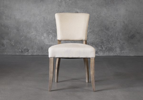 Sio Dining Chair in Cream (P810) Fabric, Front