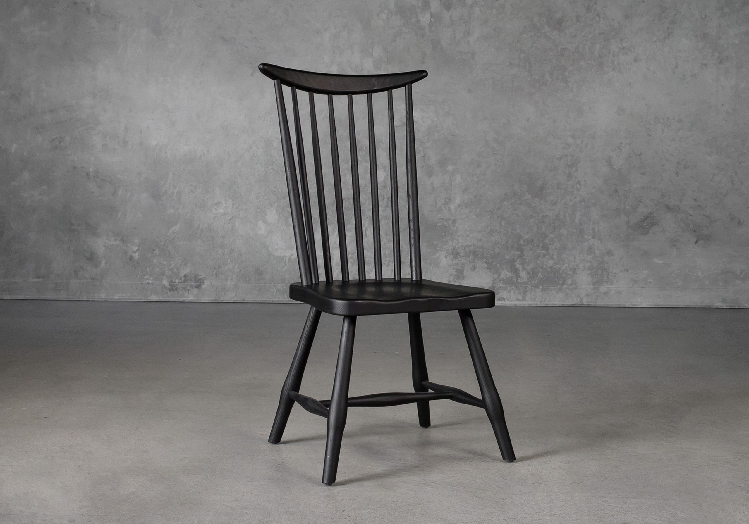 Sofia Dining Chair Black Angle