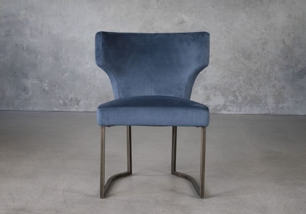 Thelma Dining Chair in Teal (C758) Fabric, Front