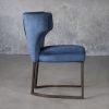 Thelma Dining Chair in Teal (C758) Fabric, Side