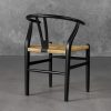 Wishbone Dining Chair in Black, Back