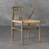 Wishbone Dining Chair in Reclaimed Wood, Angle