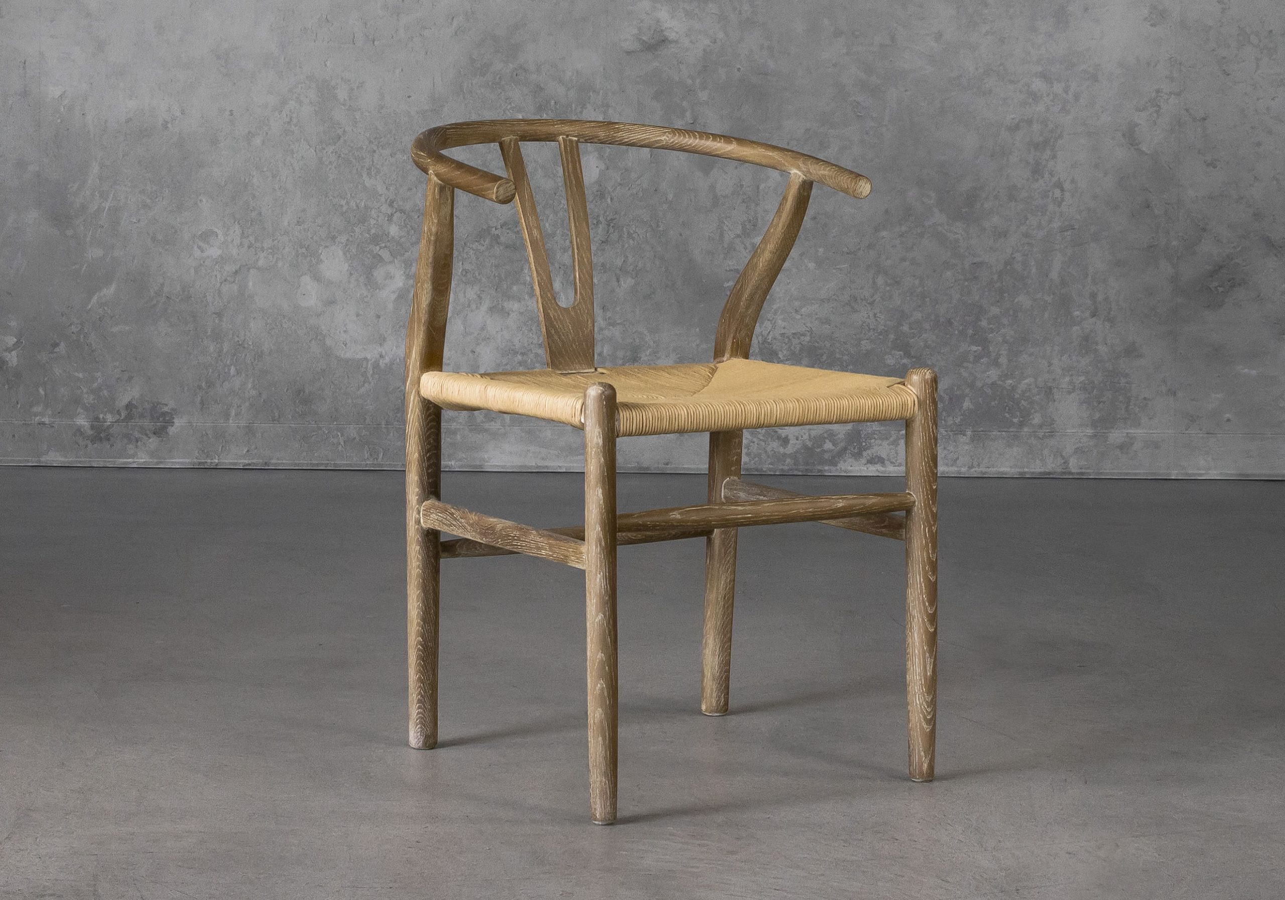Wishbone Dining Chair Reclaimed Angle