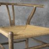 Wishbone Dining Chair in Reclaimed Wood, Close Up