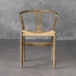 Wishbone Dining Chair in Reclaimed Wood, Front