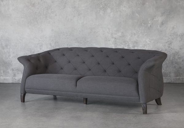Ava Loveseat in Grey, Angle Ava Loveseat in Grey, Angle