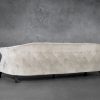 Ava Sofa in Beige Fabric, Back