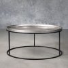 Bari Coffee Table in Nickle, Front