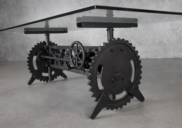 Clock Crank Dining Table, Base Clock Crank Dining Table, Base