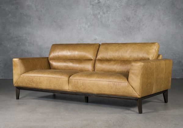 Doolin Sofa in Camel Leather, Angle Doolin Sofa in Camel Leather, Angle