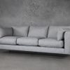 Gerald Sofa in Grey Fabric, Angle