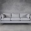Gerald Sofa in Grey Fabric, Front