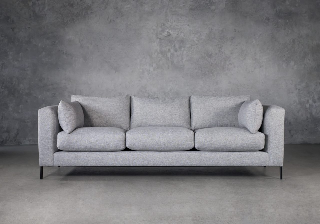 Gerald Sofa in Grey Fabric, Front