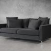 Invidia Sofa in Grey Fabric, Angle