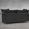 Invidia Sofa in Grey Fabric, Back