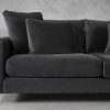 Invidia Sofa in Grey Fabric, Close Up
