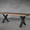 Ironside Large Dining Table, Angle