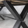 Ironside Large Dining Table, Base Detail