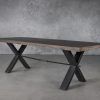 Ironside Large Dining Table in Wenge, Angle