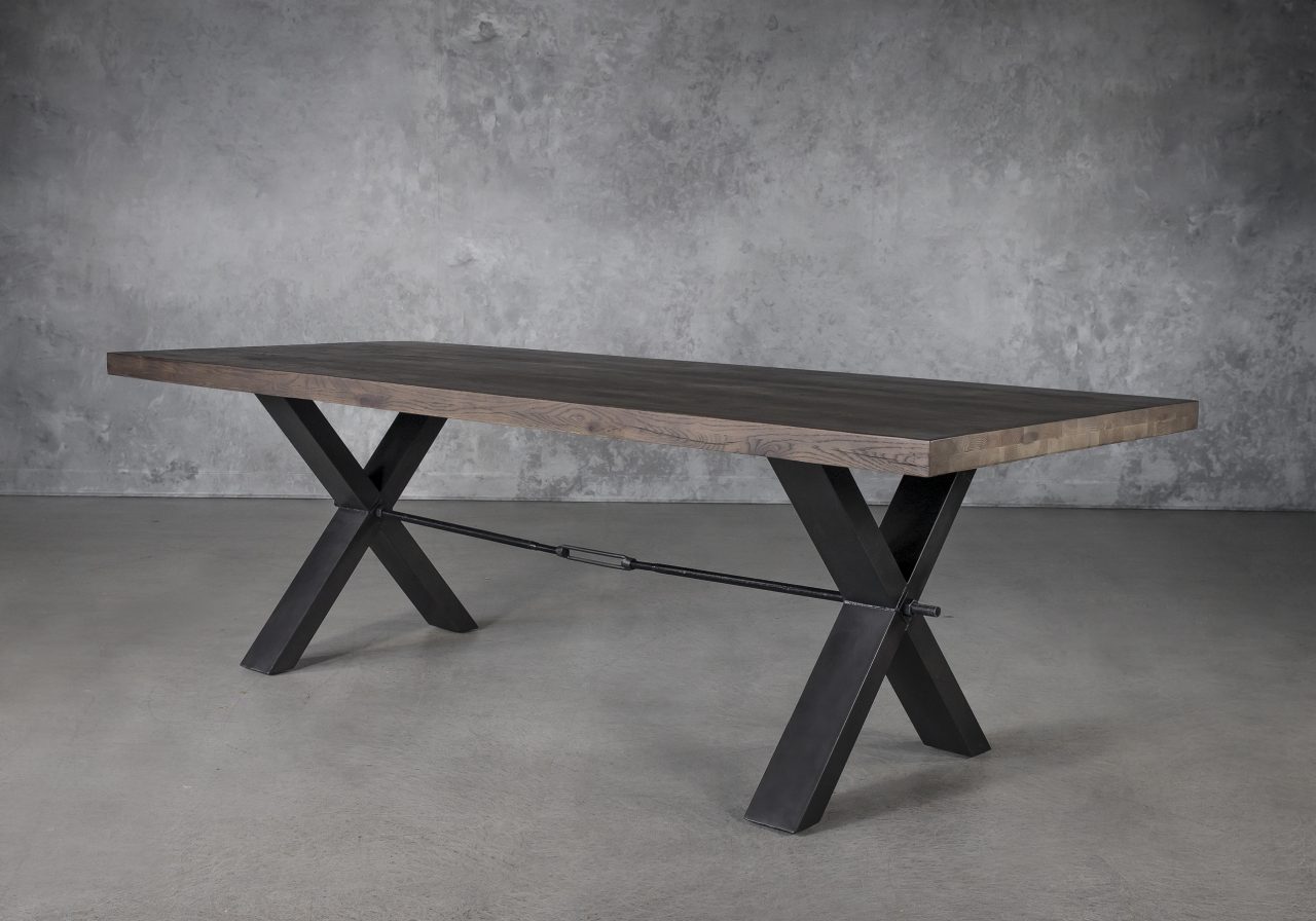Ironside Large Dining Table in Wenge, Angle