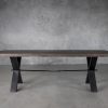 Ironside Large Dining Table in Wenge, Front