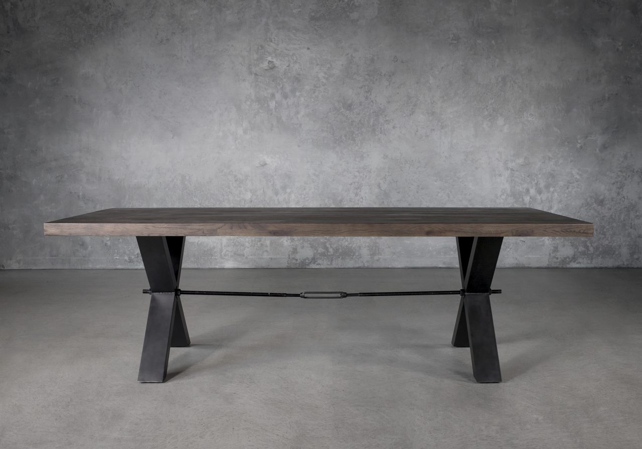 Ironside Large Dining Table in Wenge, Front