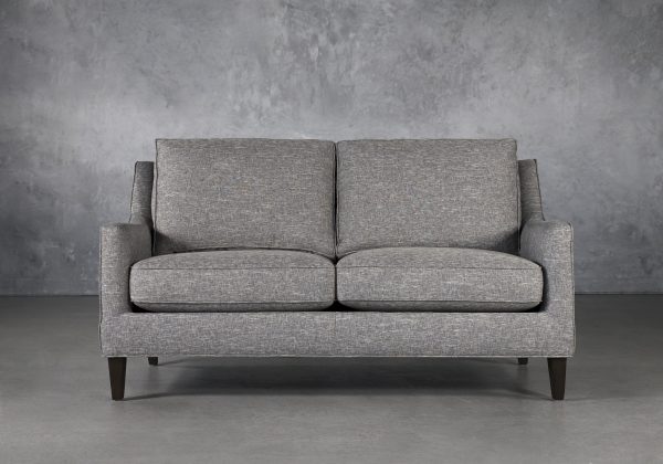 Jen Loveseat in Grey Fabric, Front