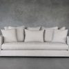 Leah Sofa in Sand Fabric, Front