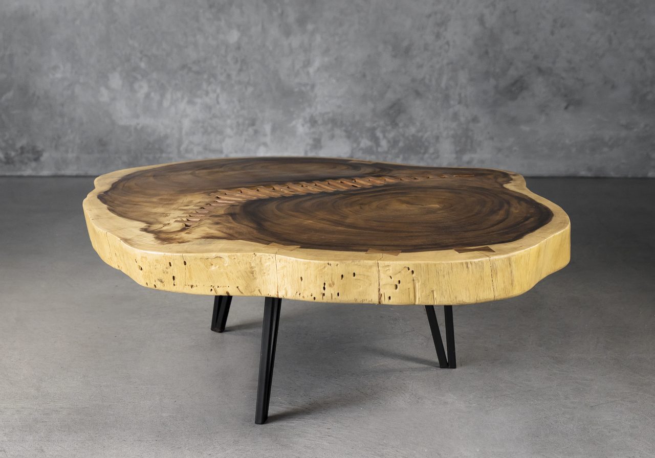 Live Edge Coffee Table, Angle