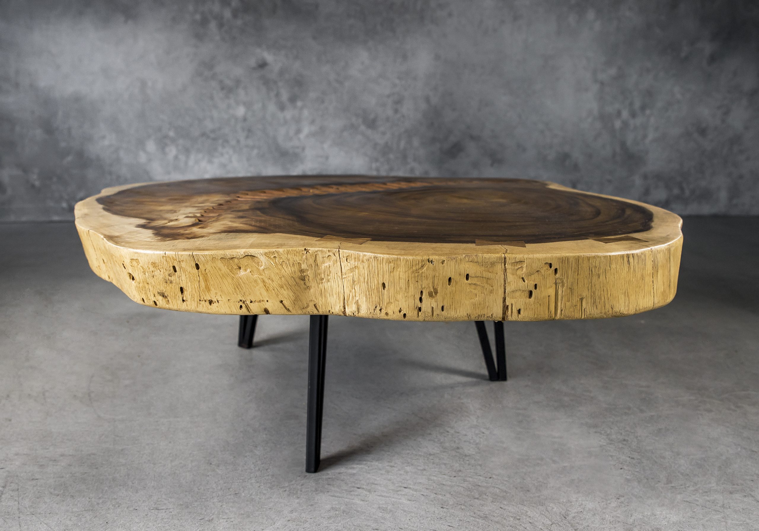 Live Edge Coffee Table Front