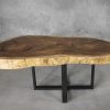 Live Edge Dining Table Round, Front